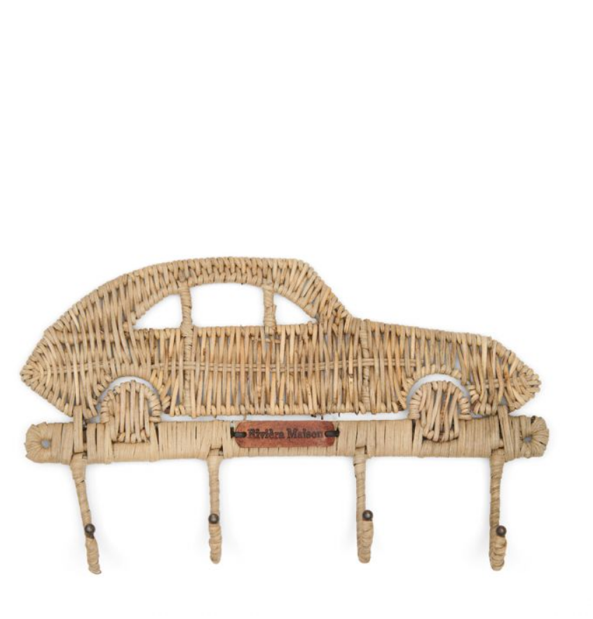 Rustic Rattan Car Coat Hanger