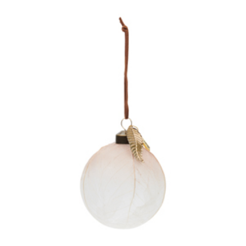 Christmas Leaves  Ornament Dia 8