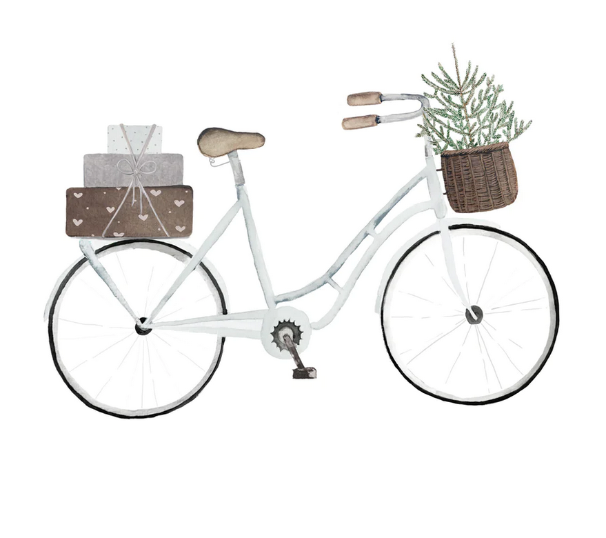 Postkarte Geschenke Fahrrad