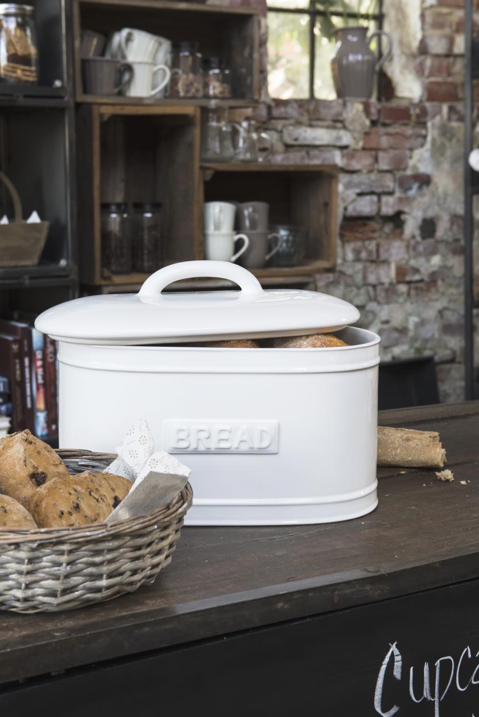 Brotbox oval weiss