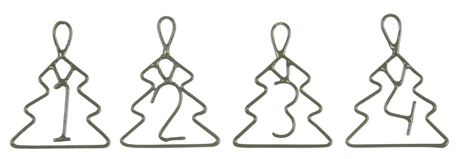 Anhänger 1-4 Tannenbaum