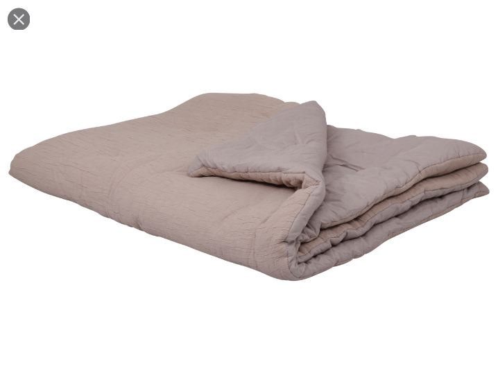 Quilt Stonewashed 100 % Baumwolle 240x260 cm powder