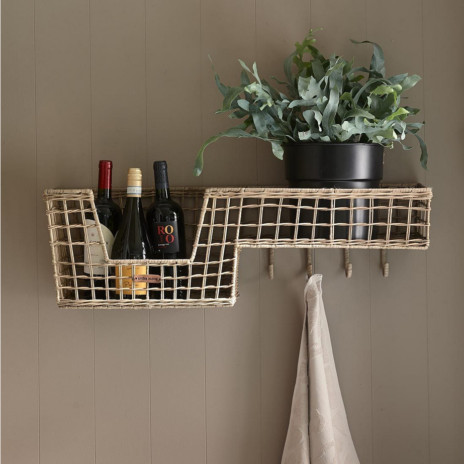 RR Elegant Basket Coat Rack Korb Garderobe
