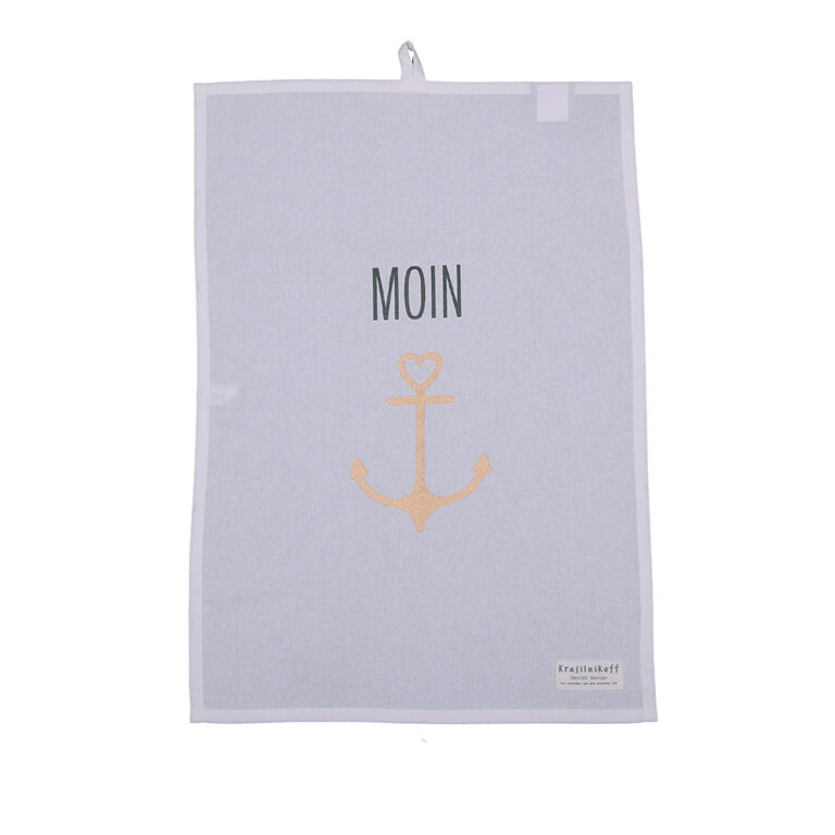 Tea towel, Moin, White