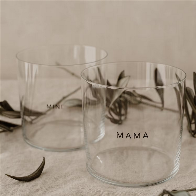 Trinkglas im 2er Set Mama & Mini