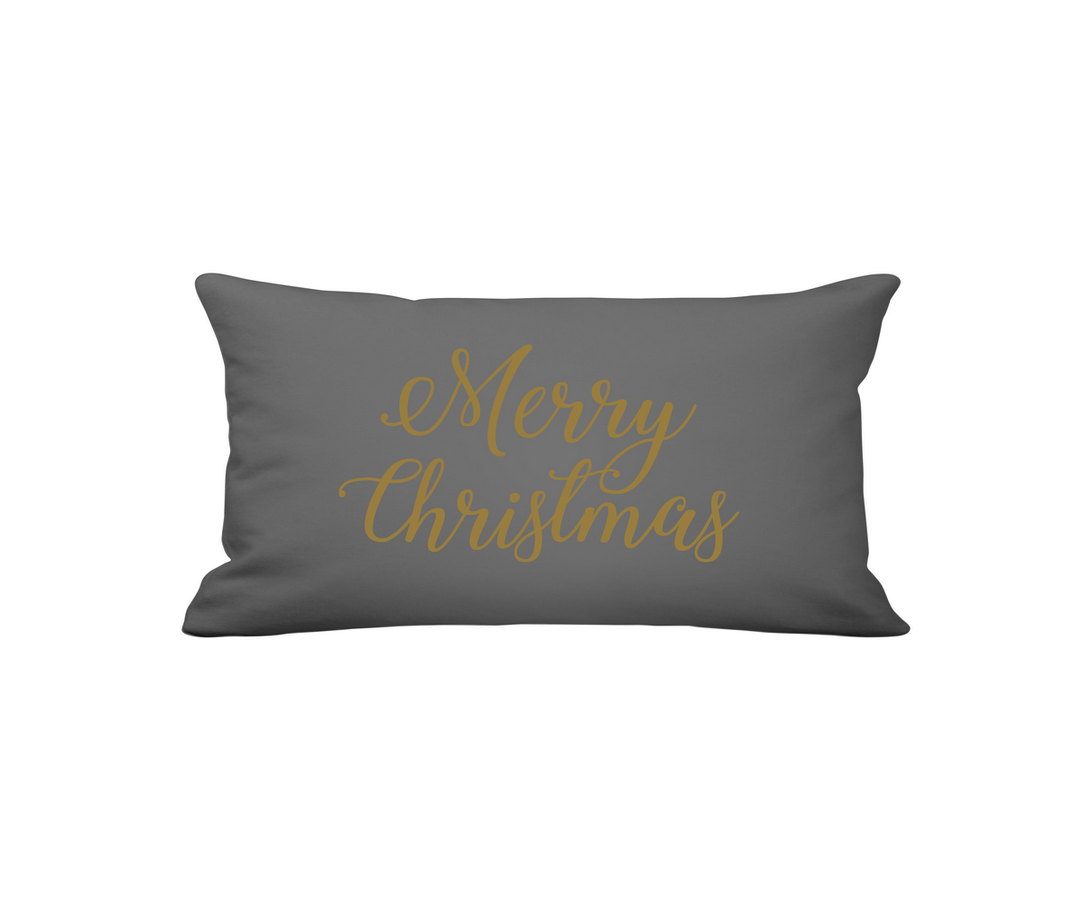 CUSHION COVER GOLD MERRY CHRISTMAS