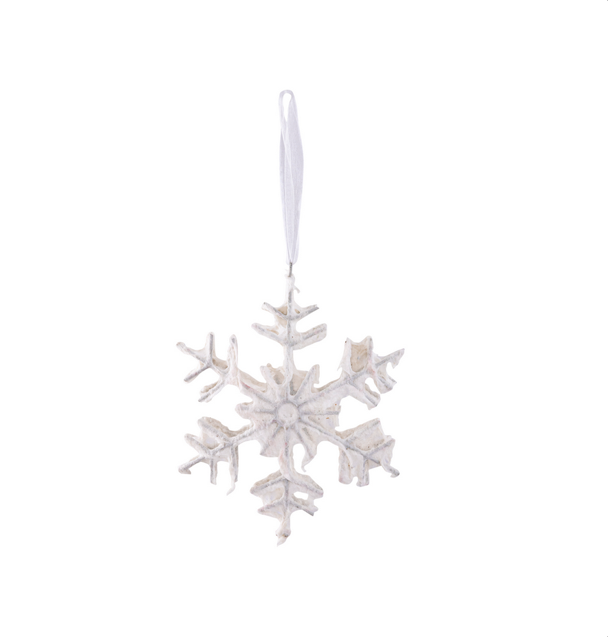 Stellan White paper hanger snowflake E small