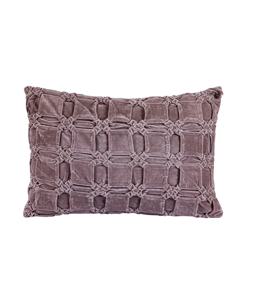 Kissen Velvet altrosa,  mit Füllung