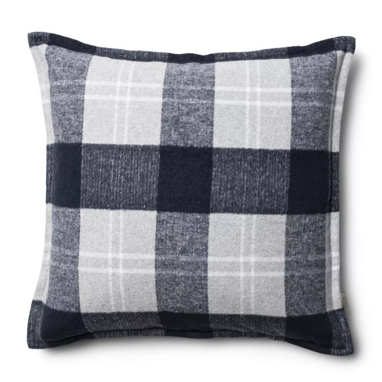 RM Flanel Checks, 50x50 Kissenbezug Karo blau