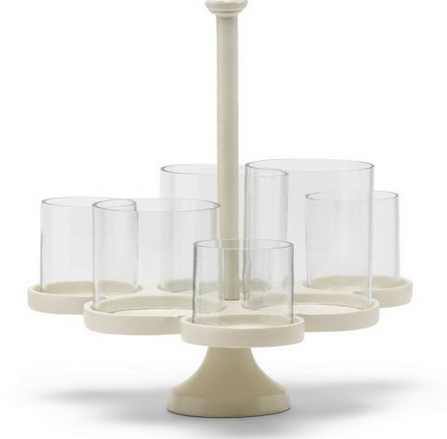 Windlicht Lisbon Multiple Hurricane white S
