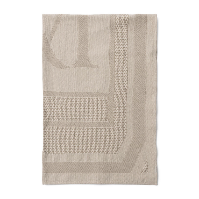 Plaid RM  Monogramm Jacquard 180x130cm creme
