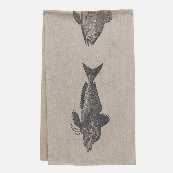 Tischläufer Leinen Natur Fischtrio – Frohstoff.png