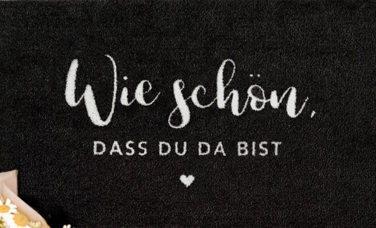 Waschbare Fußmatte Wie Schön... 75 x 45