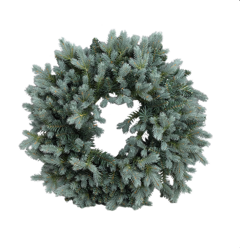 Ceriah Green PVC and PE mix wreath round S