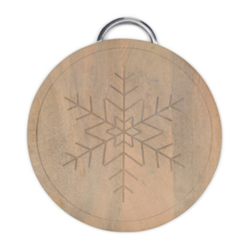 Servierbrett Festliche Schneeflocke, Festive Snowflake Chopping Board