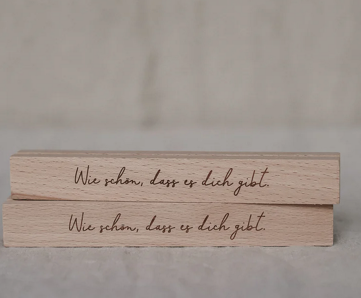 Kartenständer 2er Set - 15 cm Wie schön