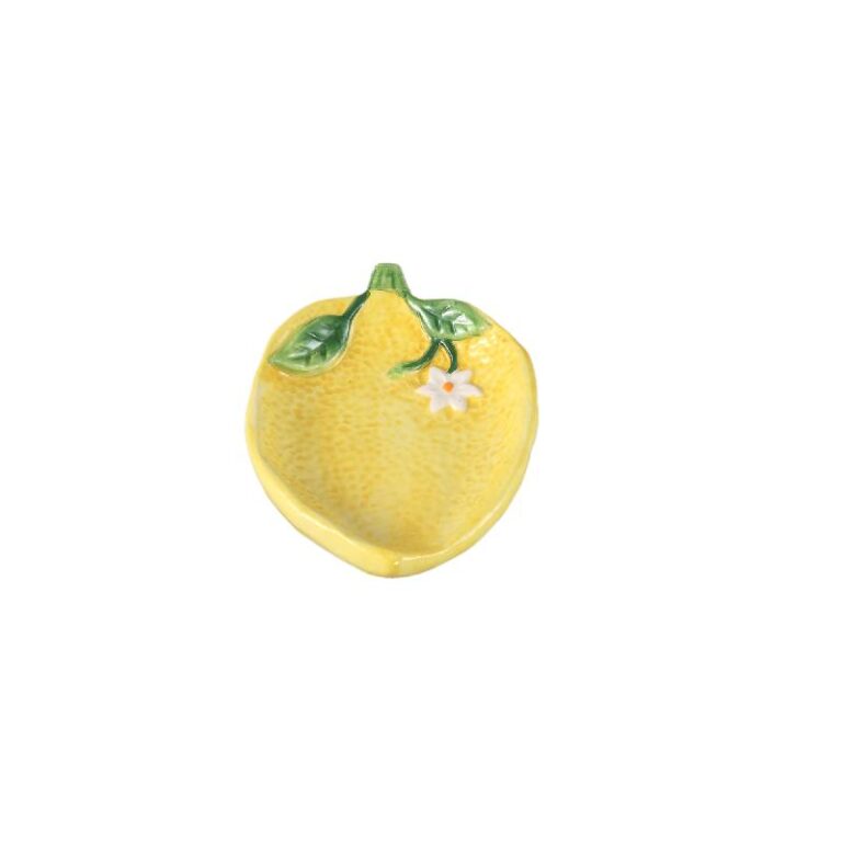 Fruity Yellow ceramic lemon plate S