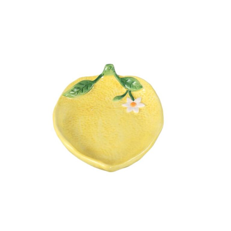 Fruity Yellow ceramic lemon plate M