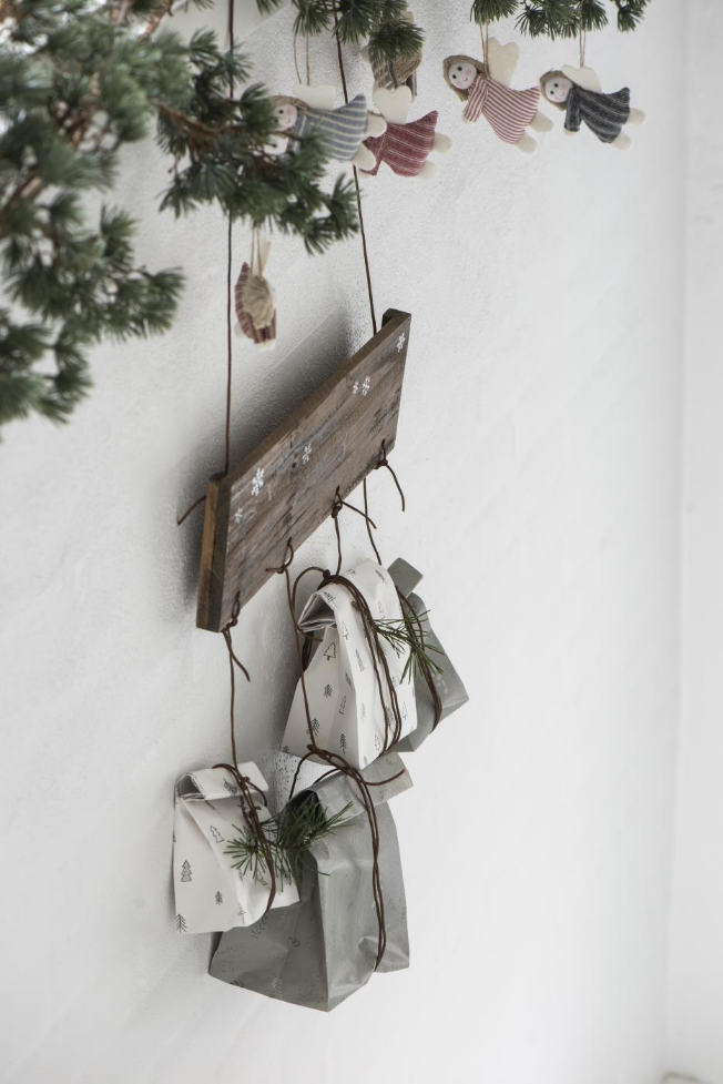 Holzschild Adventkalender 1-4 Sonderpreis Zahlen undeutlich!