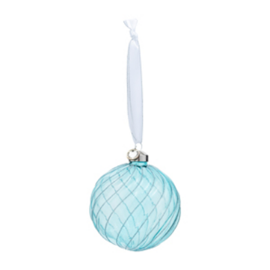 Jolly Christmas Ornament blue Dia10