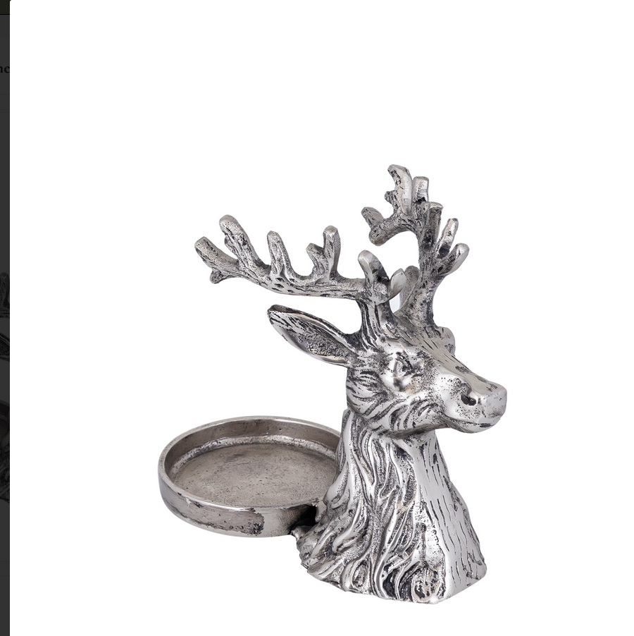 Flaschenhalter Hirsch Alu Scout Gun Metal alu reindeer wine bottle holder