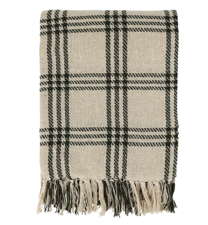 Aix Plaid Garnüberschuss mit Karo
