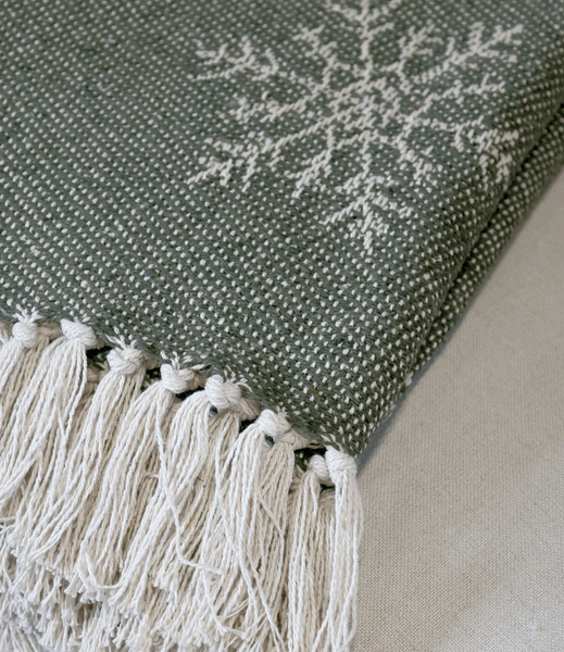 Aix Plaid Garnüberschuss m. Eiskristallen