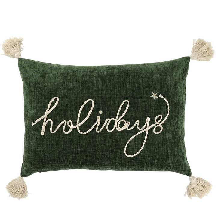 Aix Kissenbezug Pillow mit Quasten Holidays