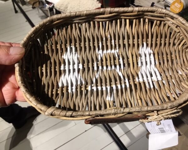 Rustic Rattan Magical Trees Mini Tray Tablett oval 12,5x20 cm