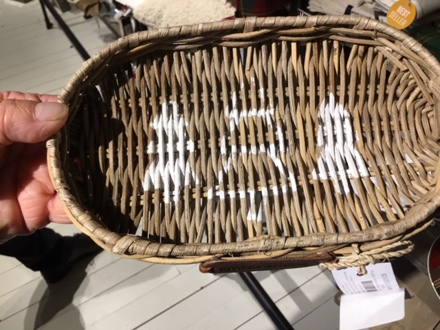 Rustic Rattan Magical Trees Mini Tray Tablett oval 12,5x20 cm