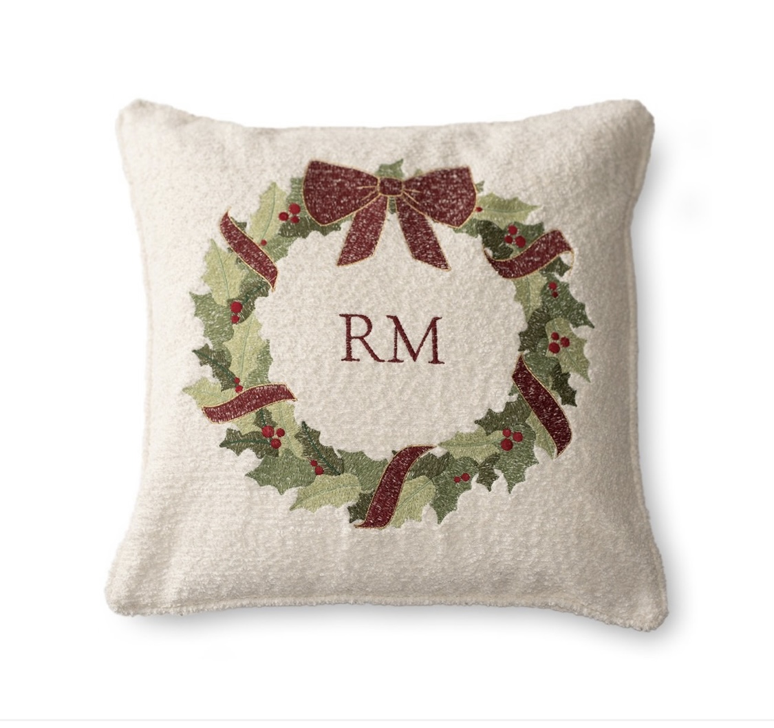 Christmas Wreath Pillow Cover 50x50