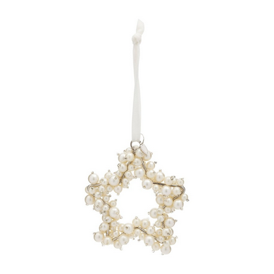 Classic Pearl Star Ornament