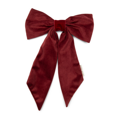 Velvet Bow ChristmasTree Decoration Samtschleife rot S