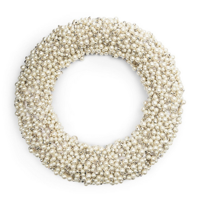 Magic Pearl Wreath white Dia 37