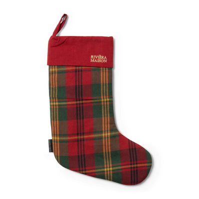 RM Classic Tartan Christmas Stocking Weihnachtstiefel Karomuster