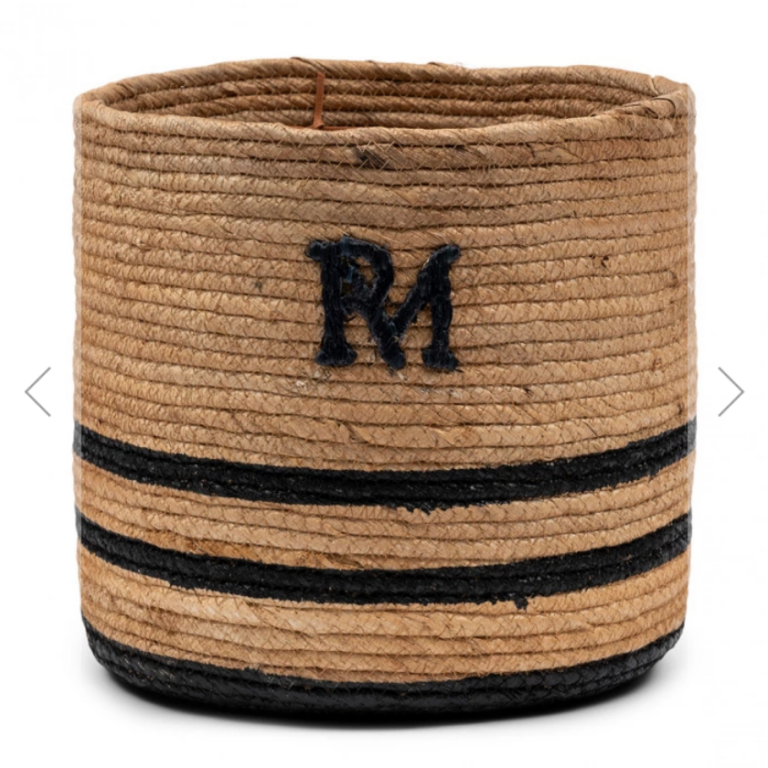 RM Striped Monogram Basket S Korb RM Gestreift S