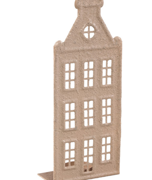 Verina Beige iron rough deco house candle light S