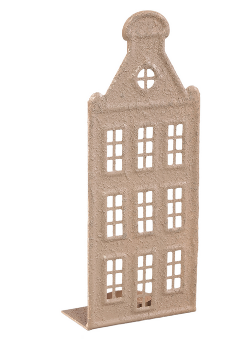 Verina Beige iron rough deco house candle light S