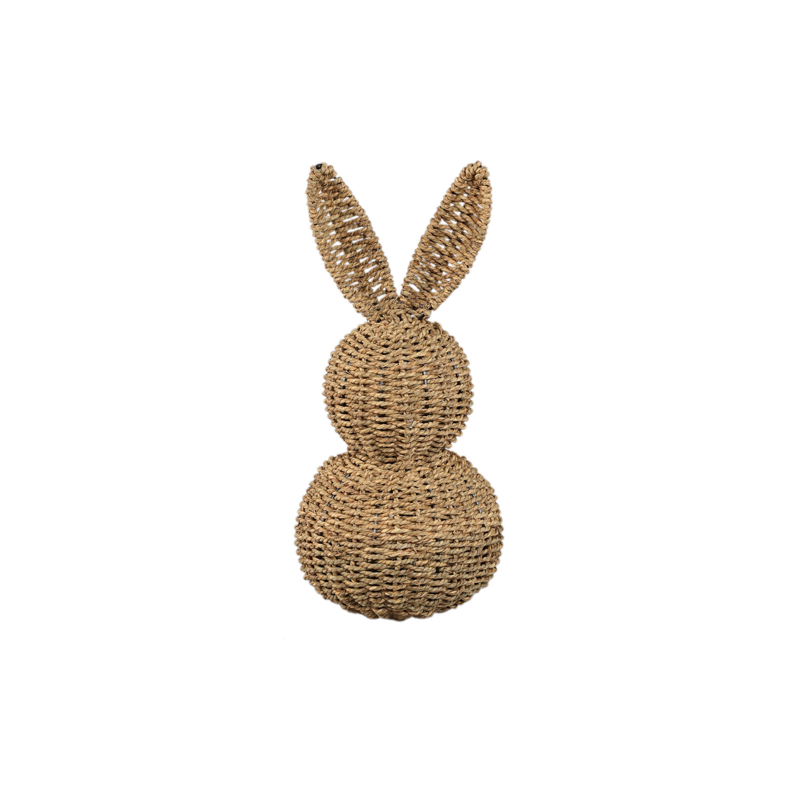 Ambre Natural seagrass woven rabbit statue M