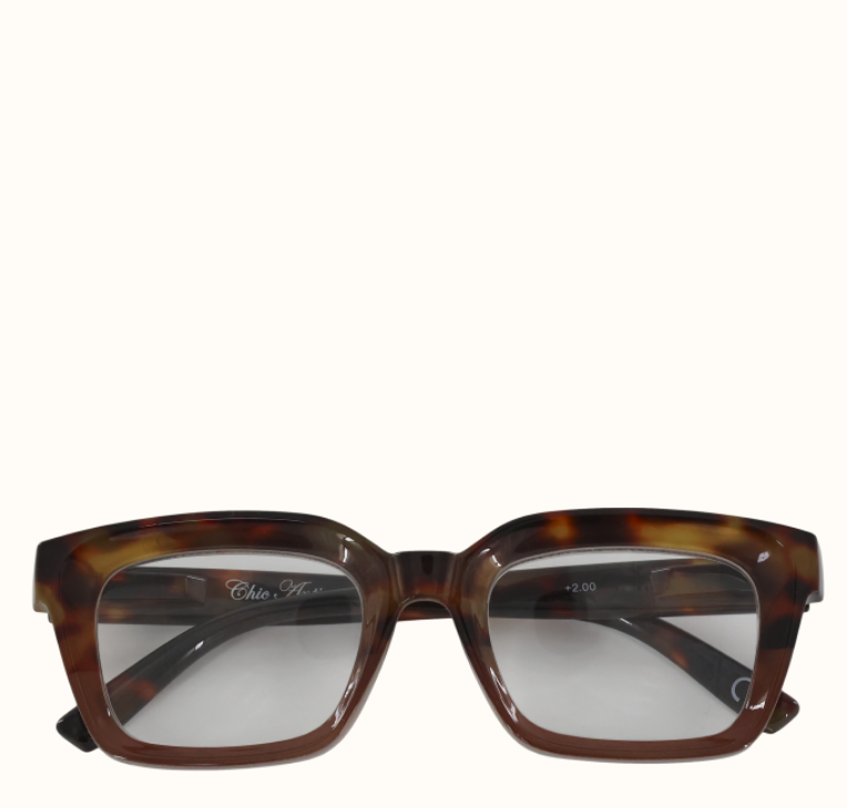 Lesebrille mit Leopardenmuster inkl. Etui