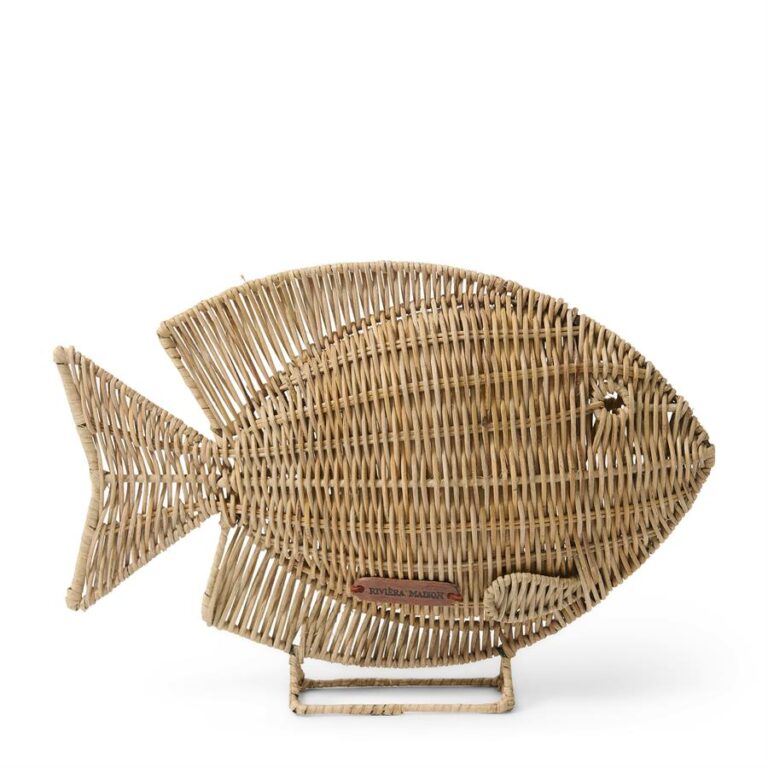 Rustic Rattan Isola Fish Statue