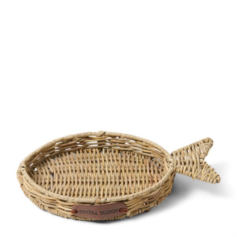 Rustic Rattan Fish Mini Tray