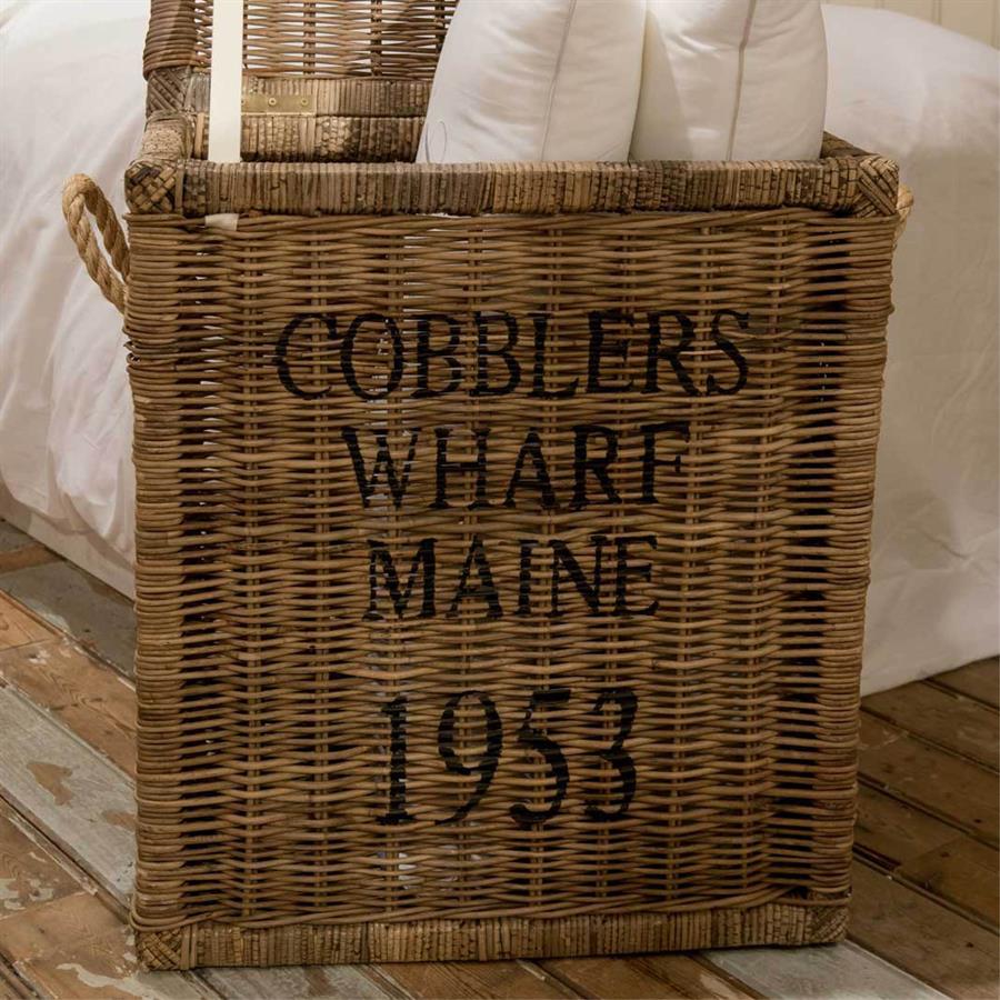 Rustic Rattan Cobblers Wharf Trunk Small