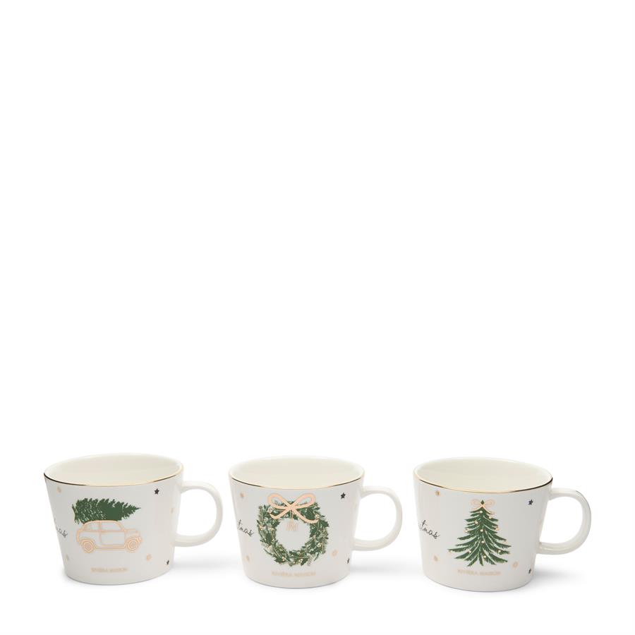 Joyful Christmas Mug Set of 3 Tassen Weihnachtsmotive