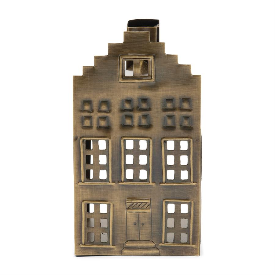 RM Brass House Votive S Windlicht Haus Antikmessing