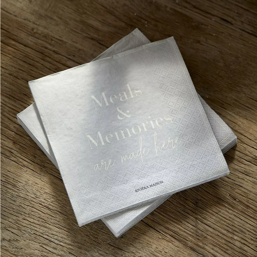 Servietten Meals & Memories