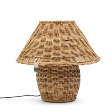 Rustic Rattan Ames Table Lamp