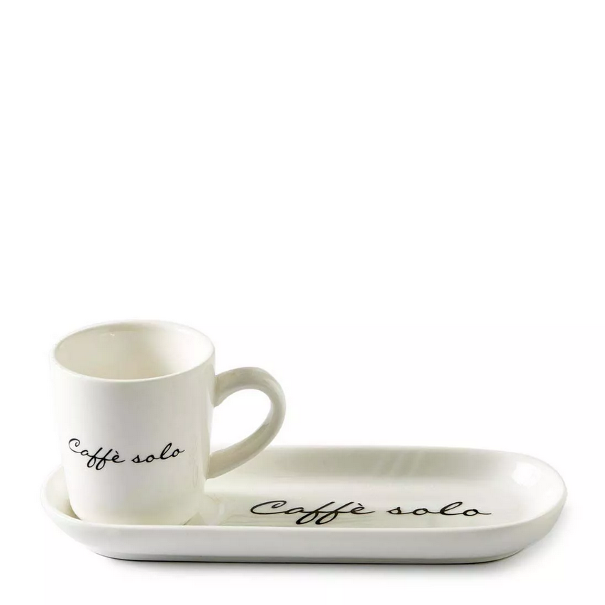 Kaffeetasse Caffè Solo Espresso Tasse mit Teller