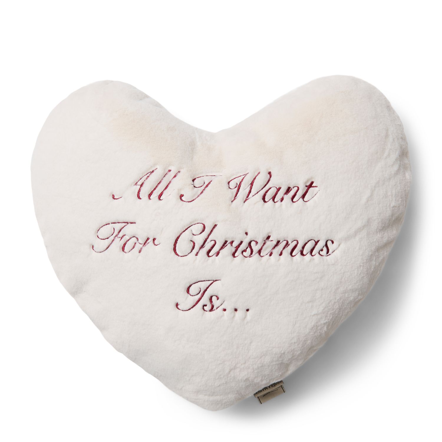 Christmas Wish Heart Box Pillow