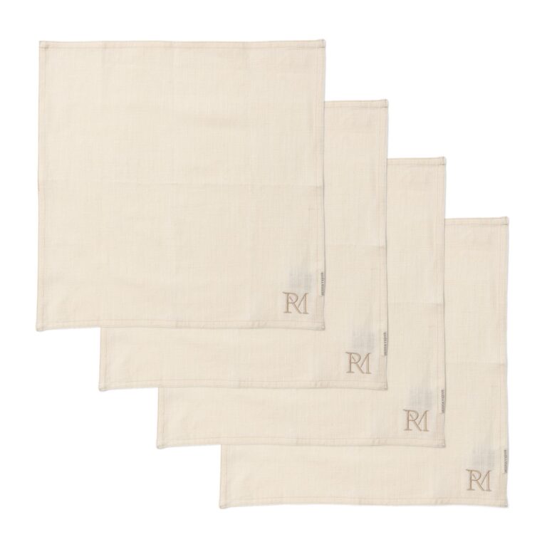 RM Monogram Napkin 4 Pieces
